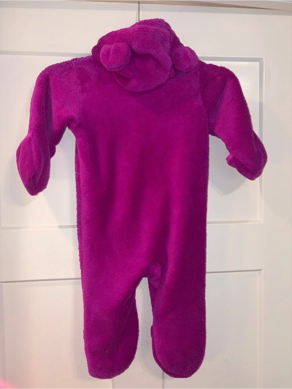 Columbia infant fleece full zip bodysuit/coat fuschia 12-18 months